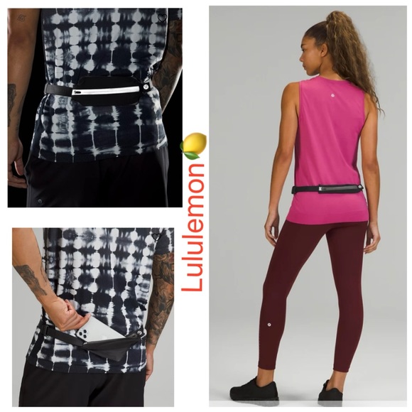 lululemon athletica Pink Tank Top and Burgundy Leggings - Picture 2 of 5